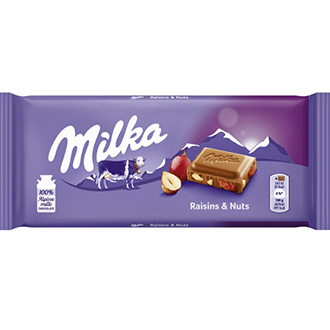 Milka Raisins & Hazelnuts 100 gr